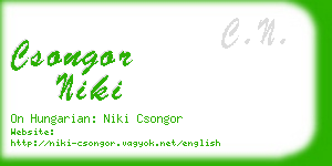 csongor niki business card